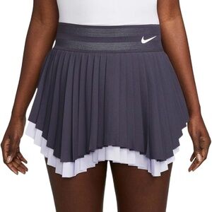 Nike Court Dri-FIT Slam Women's Tennis Skirt, Gridiron/Oxygen Purple/White, S